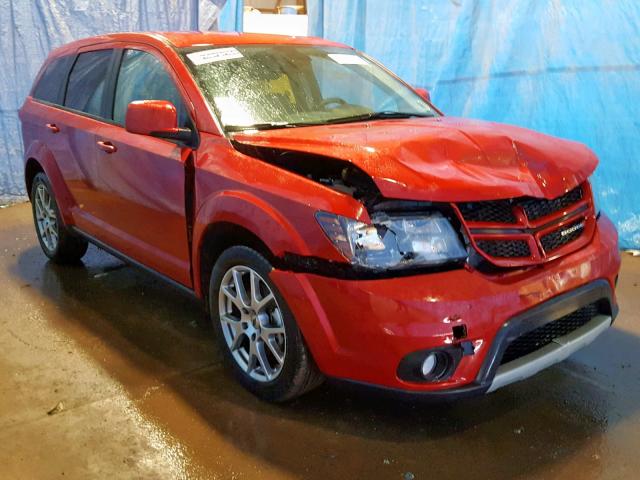 3C4PDCEG9JT523516 - 2018 DODGE JOURNEY GT RED photo 1