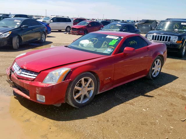 1G6YV34A155602461 - 2005 CADILLAC XLR BURGUNDY photo 2