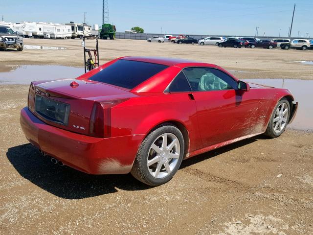 1G6YV34A155602461 - 2005 CADILLAC XLR BURGUNDY photo 4