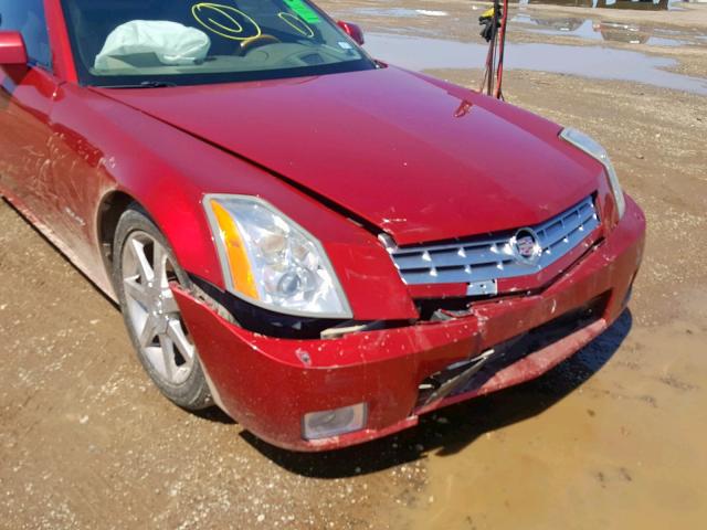 1G6YV34A155602461 - 2005 CADILLAC XLR BURGUNDY photo 9