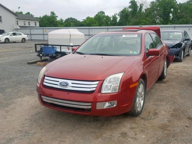 3FAHP08107R102796 - 2007 FORD FUSION SEL RED photo 2
