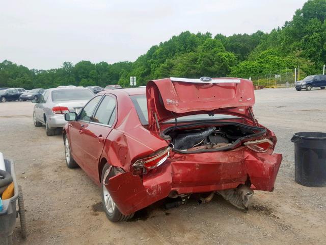 3FAHP08107R102796 - 2007 FORD FUSION SEL RED photo 3