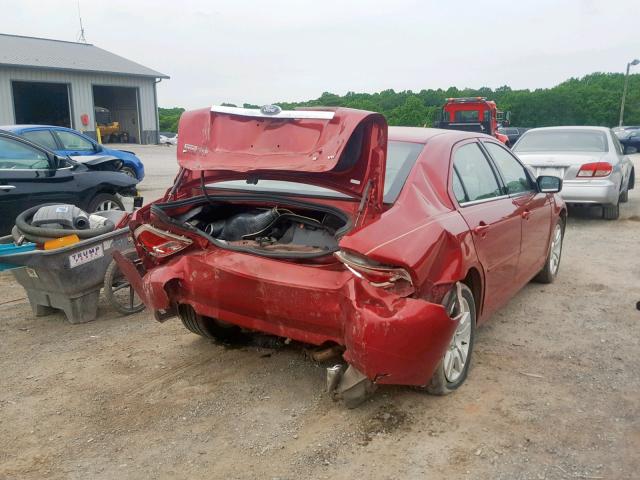 3FAHP08107R102796 - 2007 FORD FUSION SEL RED photo 4