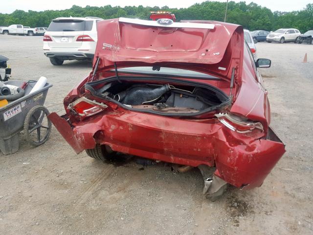 3FAHP08107R102796 - 2007 FORD FUSION SEL RED photo 9