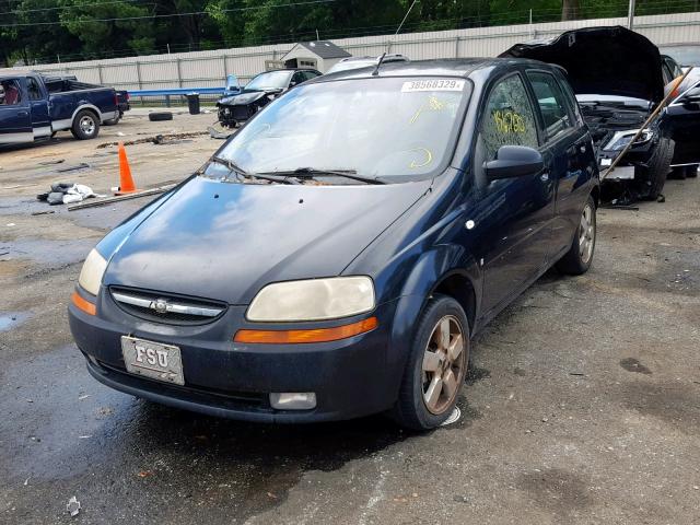 KL1TD66648B075792 - 2008 CHEVROLET AVEO BASE Қара фото 2