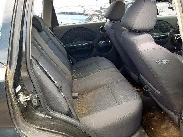 KL1TD66648B075792 - 2008 CHEVROLET AVEO BASE Қара фото 6