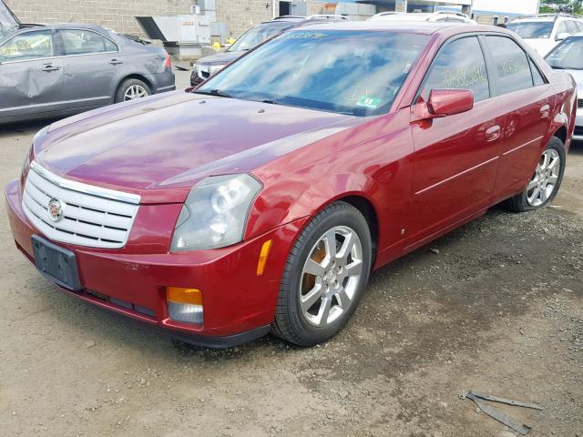 1G6DP577370138920 - 2007 CADILLAC CTS HI FEA BURGUNDY photo 2