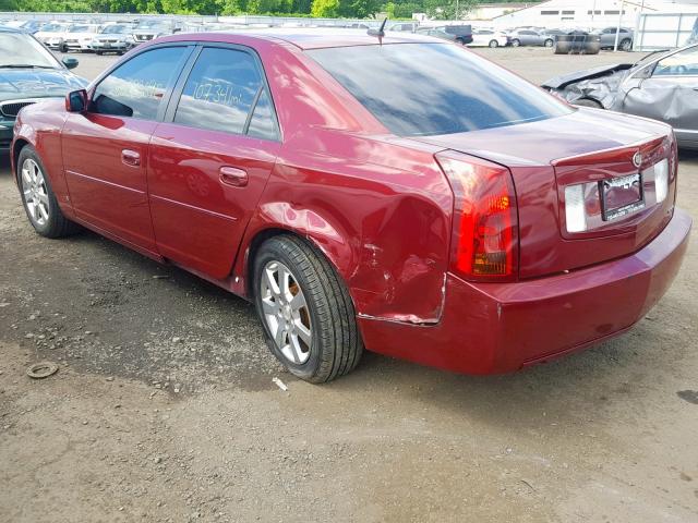 1G6DP577370138920 - 2007 CADILLAC CTS HI FEA BURGUNDY photo 3