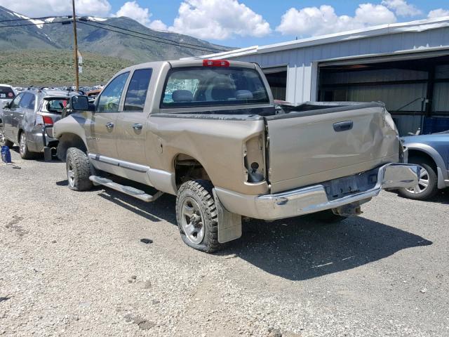 3D7KU28C14G190938 - 2004 DODGE RAM 2500 S ბეჟი ფოტო 3
