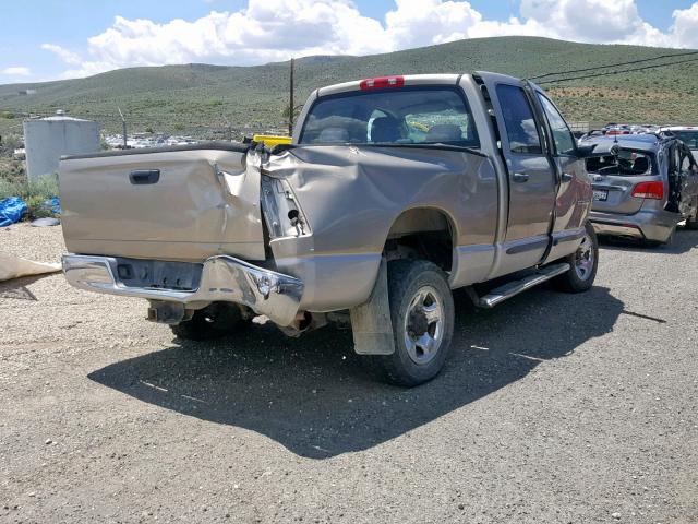 3D7KU28C14G190938 - 2004 DODGE RAM 2500 S ბეჟი ფოტო 4