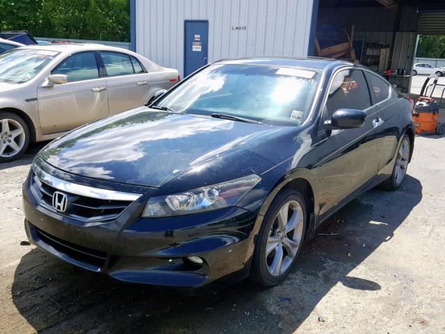 1HGCS2A84CA007069 - 2012 HONDA ACCORD EXL BLACK photo 2