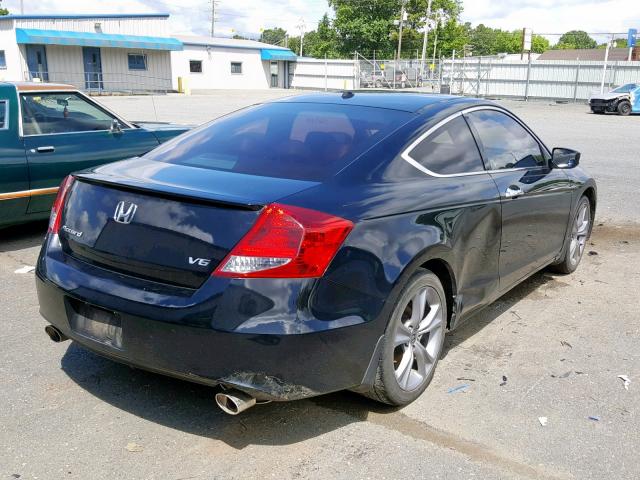 1HGCS2A84CA007069 - 2012 HONDA ACCORD EXL BLACK photo 4