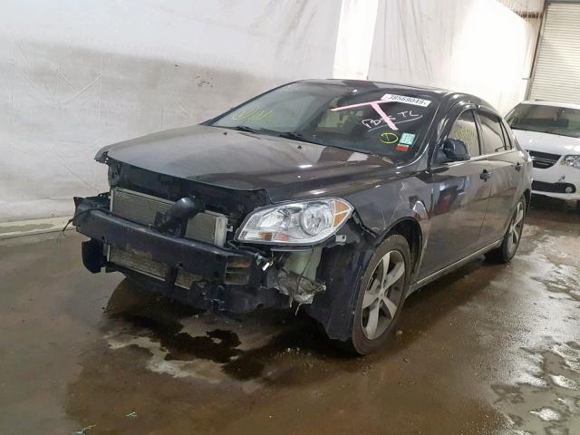 1G1ZH57B79F226396 - 2009 CHEVROLET MALIBU 1LT BLACK photo 2