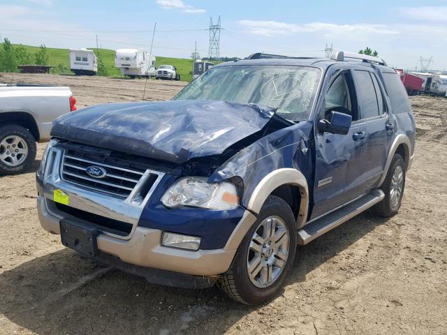 1FMEU74867UB60997 - 2007 FORD EXPLORER E BLUE photo 2