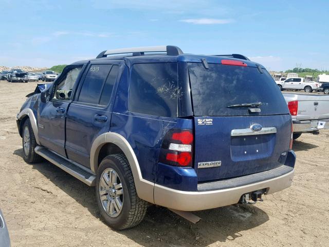 1FMEU74867UB60997 - 2007 FORD EXPLORER E BLUE photo 3