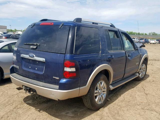 1FMEU74867UB60997 - 2007 FORD EXPLORER E BLUE photo 4