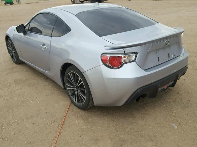 JF1ZNAA12F8701001 - 2015 TOYOTA SCION FR-S SILVER photo 3