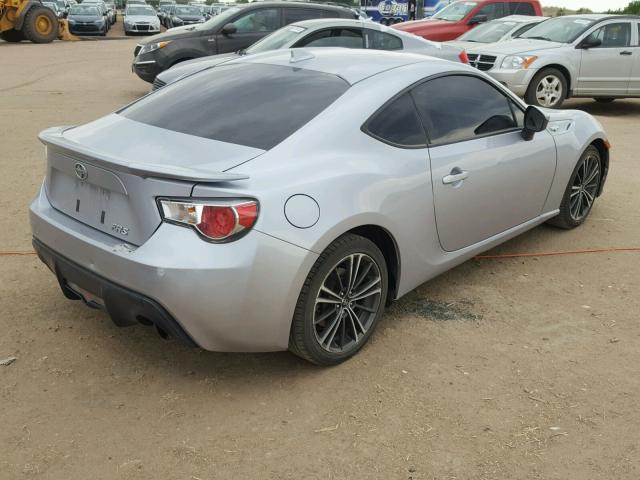 JF1ZNAA12F8701001 - 2015 TOYOTA SCION FR-S SILVER photo 4