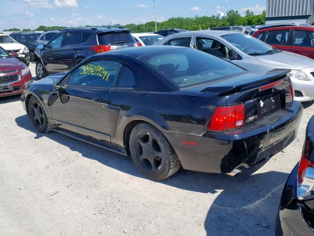 1FAFP42X81F252705 - 2001 FORD MUSTANG GT BLACK photo 3