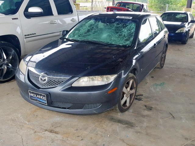 1YVHP82D655M68154 - 2005 MAZDA 6 S GRAY photo 2