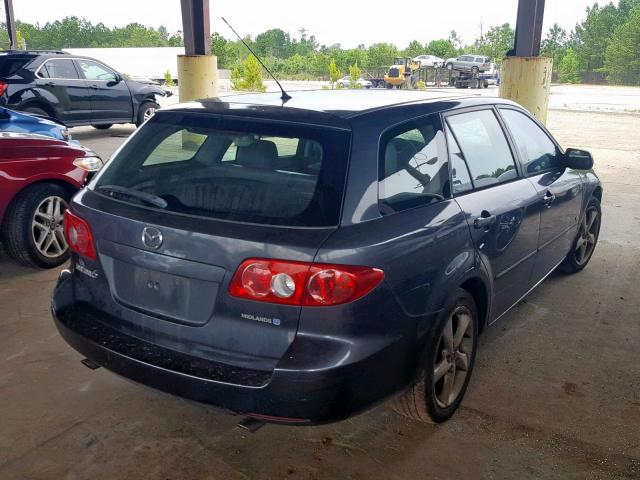 1YVHP82D655M68154 - 2005 MAZDA 6 S GRAY photo 4