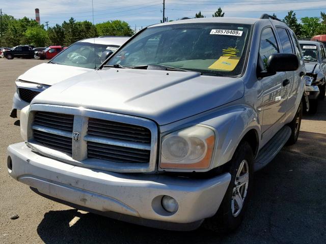 1D4HB48D74F214405 - 2004 DODGE DURANGO SL SILVER photo 2