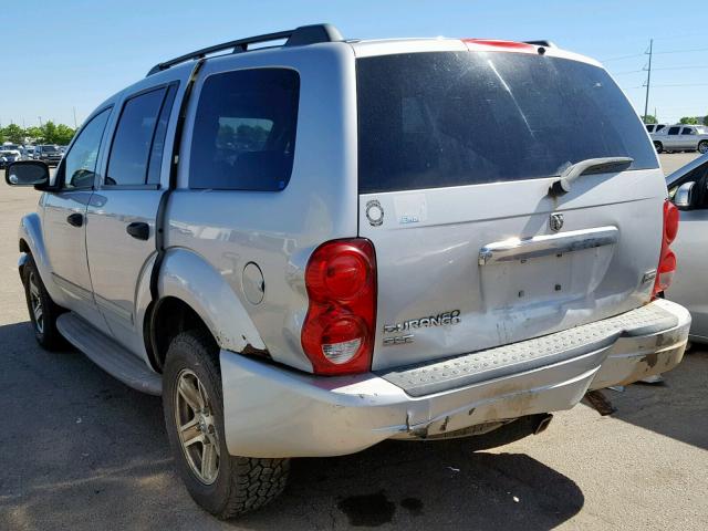 1D4HB48D74F214405 - 2004 DODGE DURANGO SL SILVER photo 3