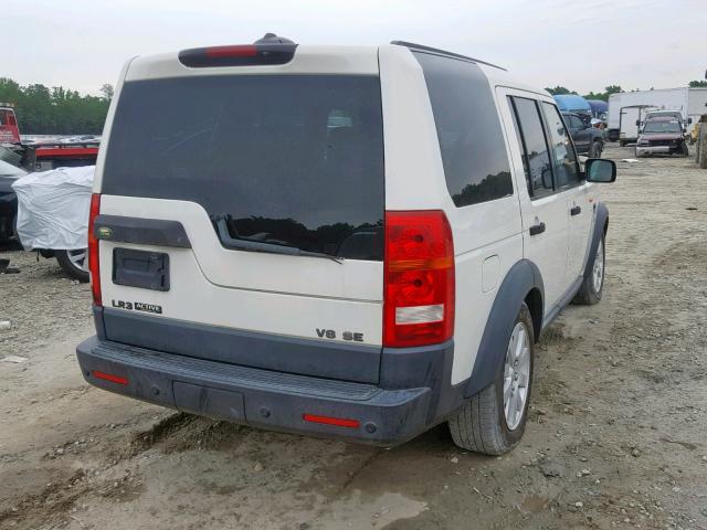 SALAE25496A353393 - 2006 LAND ROVER LR3 SE WHITE photo 4