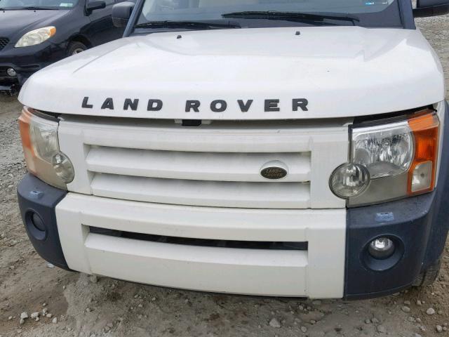 SALAE25496A353393 - 2006 LAND ROVER LR3 SE WHITE photo 9