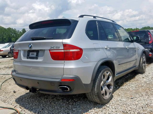 5UXFE83529L171098 - 2009 BMW X5 XDRIVE4 SILVER photo 4