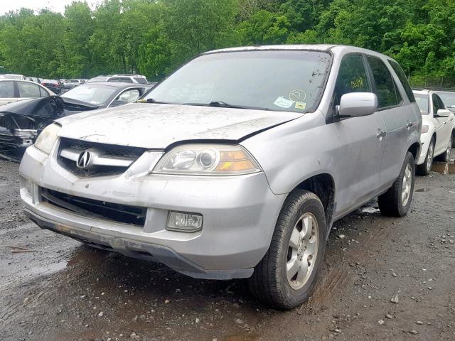 2HNYD182X4H501797 - 2004 ACURA MDX SILVER photo 2