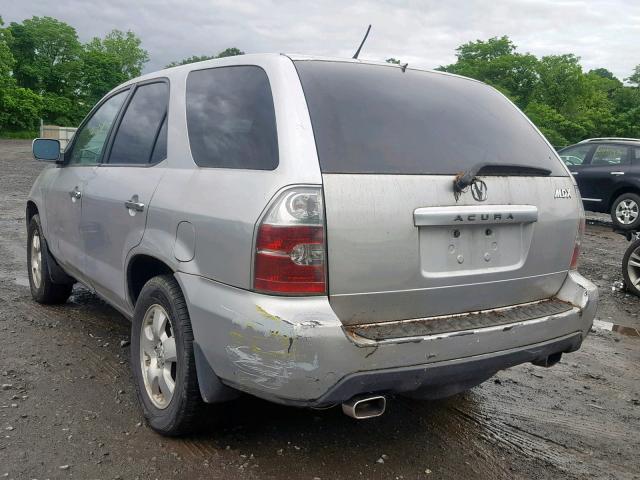 2HNYD182X4H501797 - 2004 ACURA MDX SILVER photo 3