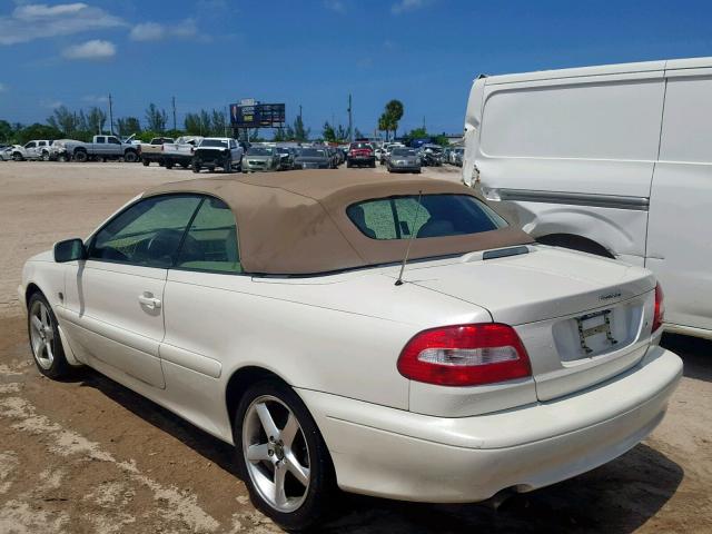 YV1NC63D84J062142 - 2004 VOLVO C70 LPT WHITE photo 3