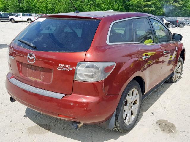 JM3ER29L670107219 - 2007 MAZDA CX-7 RED photo 4