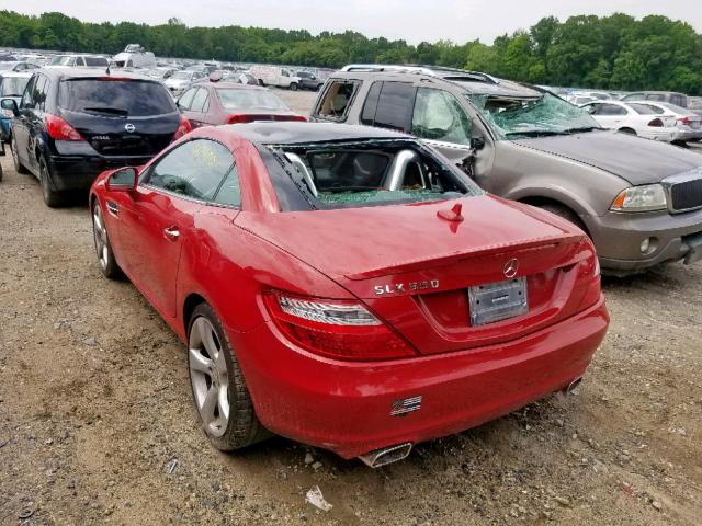 WDDPK5HA1CF038881 - 2012 MERCEDES-BENZ SLK 350 RED photo 3