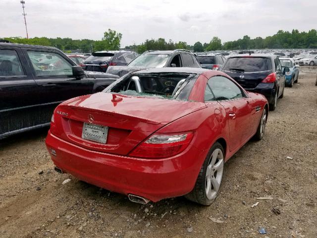 WDDPK5HA1CF038881 - 2012 MERCEDES-BENZ SLK 350 RED photo 4