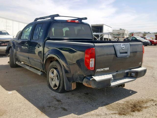 1N6AD07U15C448669 - 2005 NISSAN FRONTIER C BLACK photo 3