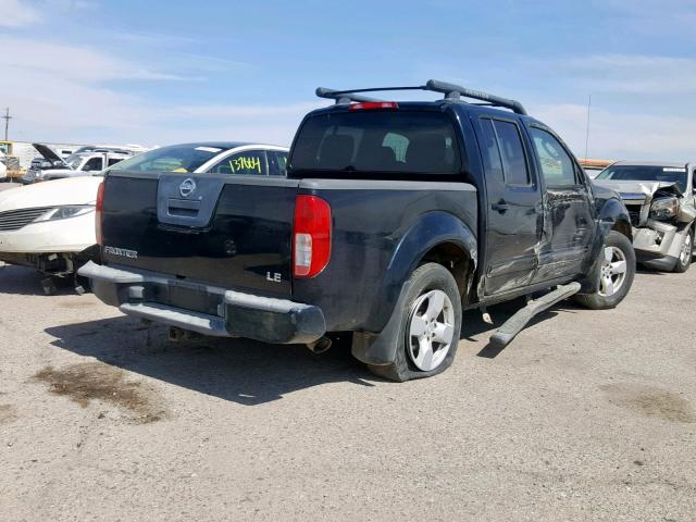 1N6AD07U15C448669 - 2005 NISSAN FRONTIER C BLACK photo 4