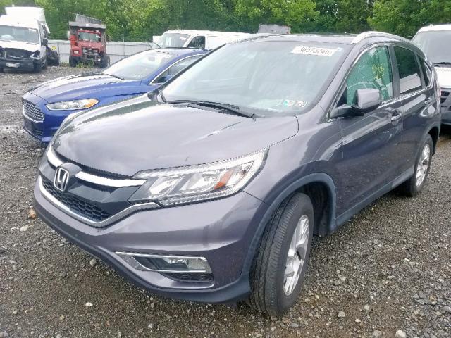 2HKRM4H71GH622396 - 2016 HONDA CR-V EXL GRAY photo 2