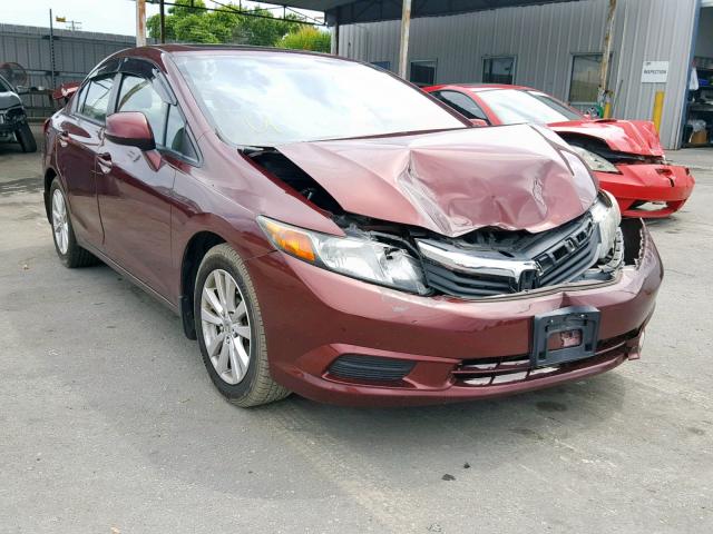 19XFB2F98CE000510 - 2012 HONDA CIVIC EXL RED photo 1