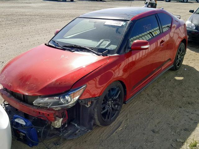 JTKJF5C75GJ025711 - 2016 TOYOTA SCION TC 红色 照片 2
