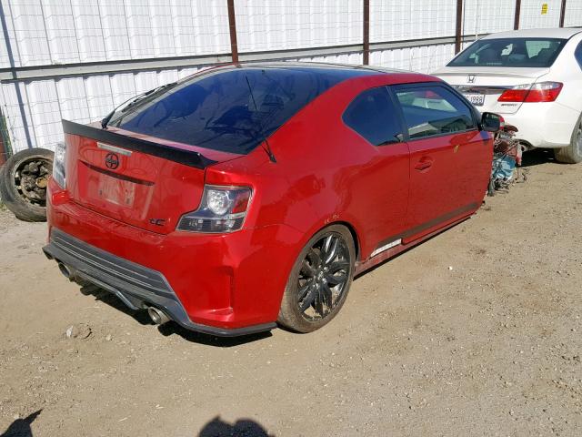 JTKJF5C75GJ025711 - 2016 TOYOTA SCION TC 红色 照片 4