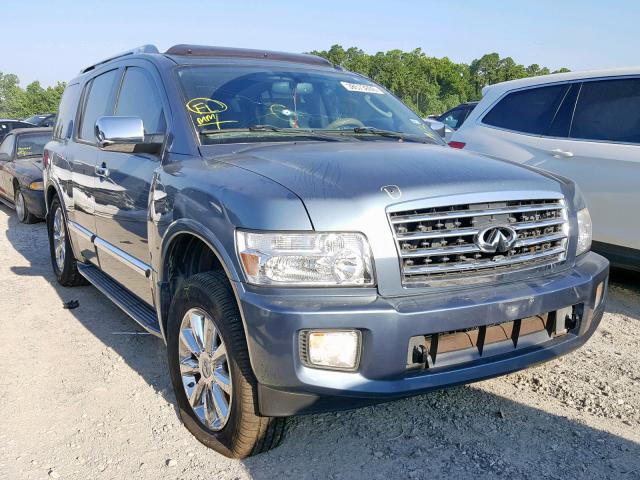 5N3AA08DX8N906263 - 2008 INFINITI QX56 BLUE photo 1