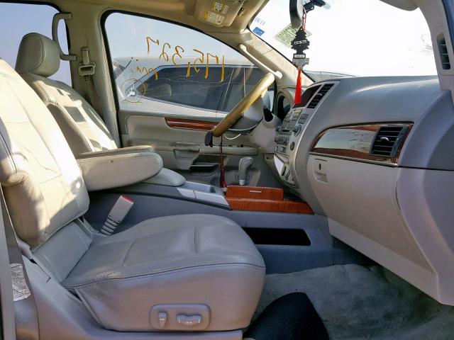 5N3AA08DX8N906263 - 2008 INFINITI QX56 BLUE photo 5