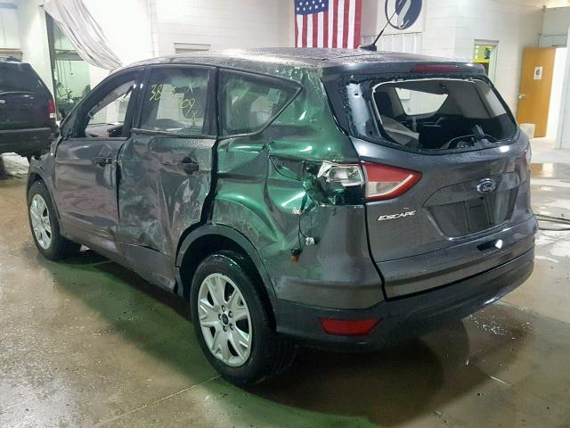 1FMCU0F7XGUB93536 - 2016 FORD ESCAPE S GRAY photo 3