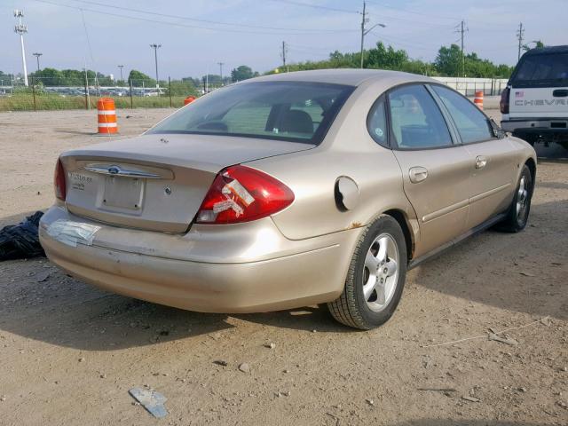 1FAFP5525YG153530 - 2000 FORD TAURUS SES TAN photo 4