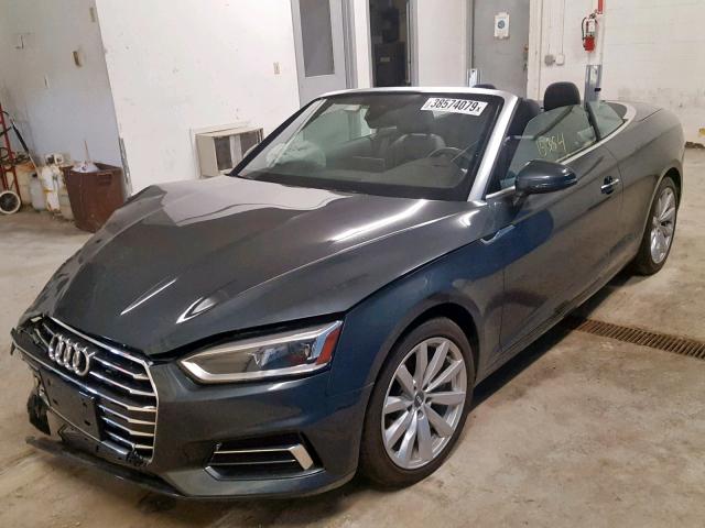 WAUYNGF56JN010601 - 2018 AUDI A5 PREMIUM GRAY photo 2