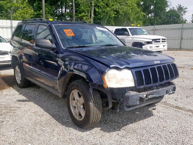 1J4GS48K96C143021 - 2006 JEEP GRAND CHER BLUE photo 1