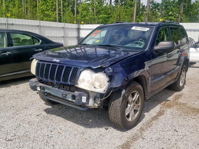 1J4GS48K96C143021 - 2006 JEEP GRAND CHER BLUE photo 2