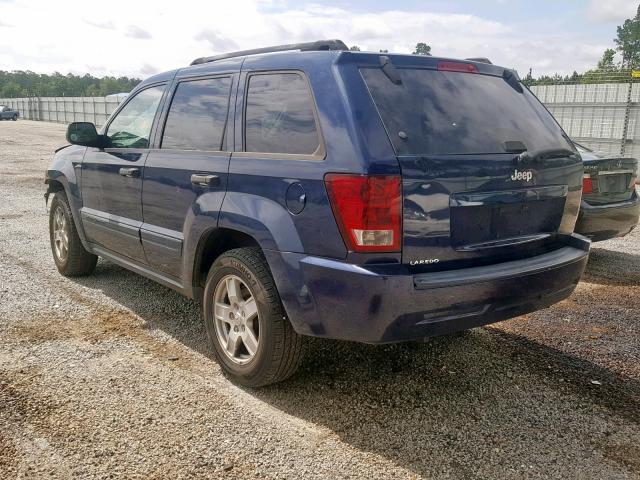 1J4GS48K96C143021 - 2006 JEEP GRAND CHER BLUE photo 3